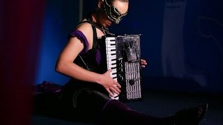 Cool accordion gymnastic show