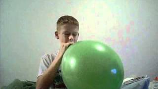Balloon blows up in kids face (extended version, funnier ending)
