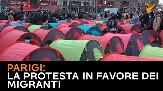 Parigi: la protesta in favore dei migranti