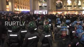 Italy: Scuffles in Milan as protesters rally against health pass