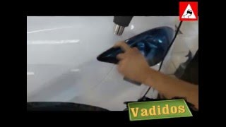 Инструкция как правильно клеить бронь на фары. Manual how to hang lights on your booking.