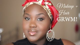 My EVERYDAY Makeup + Hair Routine GRWM and How to wrap a bob with Alyssum Hair