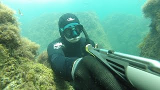 Подводная охота Нырять "по - Черному" Spearfishing in Black Sea