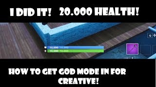 How to get god mode in Fortnite! (Fortnite Creative)