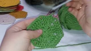 Шестиугольник крючком. Iva Makes