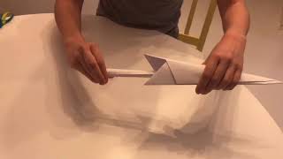 Как сделать КУНАЙ из бумаги своими руками ! )