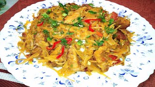 ТУШЕНАЯ КАПУСТА С МЯСОМ.Просто и Вкусно!!!НА КУХНЕ У ЦЫГАНОЧКИ.