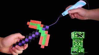 Minecraft Axt mit 3D Stift selber machen! ?