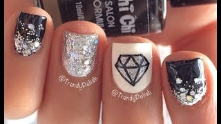 Diamond Nail Art For Short Nails
