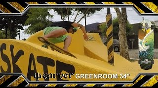 Rafael Azevêdo Carver SurfSkate GreenRoom 34" na Pista StreetStyle