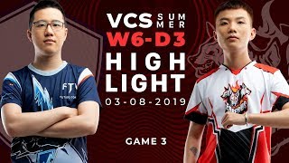 FTV vs CES HighLights [VCS Mùa Hè 2019][03.08.2019][Ván 3]