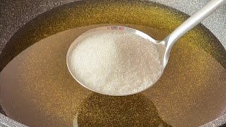 【小穎美食】把白糖倒進滾燙的油鍋裡，出鍋瞬間變美食，30年第一次見，解饞！