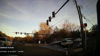Jan 22 2020 - Car Runs Red Light. Get's Pulled Over Mid Turn.