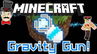 Minecraft Mods - GRAVITY GUN Mod! Pick Up Blocks, Send Creepers Flying & More!