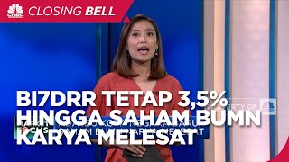 Market Focus: BI7DRR Tetap 3,5% Hingga Saham BUMN Karya Melesat