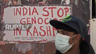 Greece: Protesters march to Indian Embassy to mark Kashmir Solidarity Day