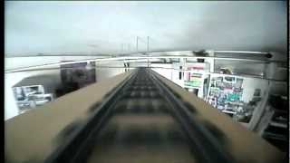 Take a fast ride on the lego train like a lego minifigure