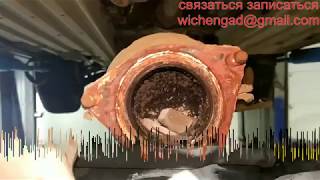 пожар под капотом - забитый катализатор / Mazda CX7