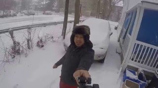 Snow Storm Niagara Falls, Canada 2016