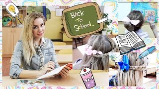 Причёски в школу за 3 минуты Hair style Back to school Quick Hairstyle Ideas Идеи причёсок DIY