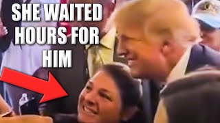 Trump Fangirl GOES WILD After Meeting Him