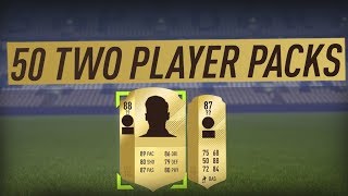 Opening 50+ Two Player Packs!! Some Great Pulls!! Fifa 18 Ultimate Team