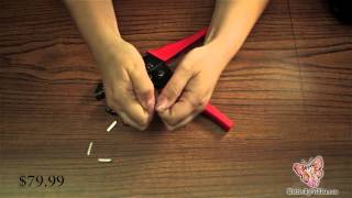 How to attach aglet with new crimping tool