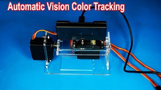 DIY Automatic vision color tracker | How to make color detected and followed camera