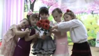 танец воспитанниц МБДОУ № 16 ст.Луковской "Пять февральских роз"