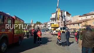 France: Mother, baby rescued after building collapse in Mediterranean coastal city