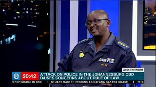 Police attacked in Joburg CBD clashes