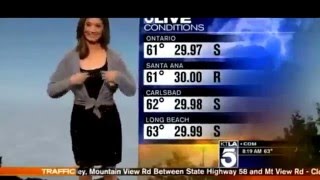 KTLA Meteorologist Liberte Chan forced to cover up revealing' black dress getting a lot of emails