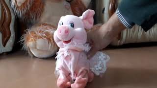 Детская игрушка свинка музыкальная и танцующая