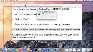 How to use Snipping Tool on Mac (No Download)