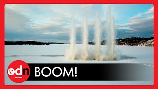 BOOM! Controlled explosion exercises in Russian Artic conditions