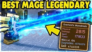 *NEW* BEST MAGE LEGENDARY (Overlord's Manablade) The Canals UPDATE | Dungeon Quest