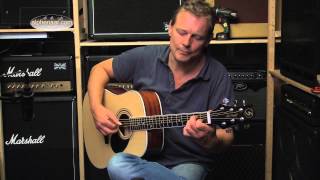 Greg Bennett GD100S Akoestische Western Gitaar Met Een Massief Bovenblad Demo