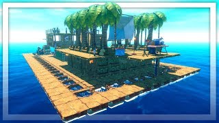 I Created A Shark-Proof Battle Ship in Raft: The First Chapter
