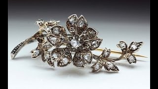 アンティークジュエリー　トレンブラン　ブローチ　ダイヤモンド　アンティークギャラリーソレイユ　Antique Gallery Soleil