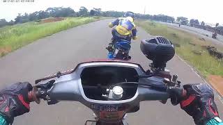 Astrea Grand vs Mio 150 cc TU vs Sonic 150 Porting