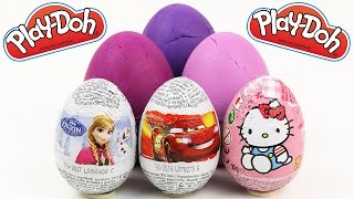 New Kinder Surprise Eggs Video Frozen Peppa Pig Play Doh Angry Birds Mickey