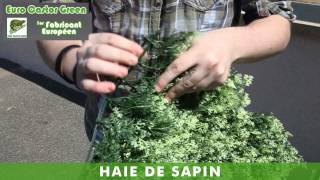 Haie de sapin / Brise vue clipsable - Euro Castor Green