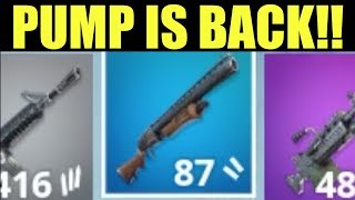 THE PUMP SHOTGUN IS BACK! Fortnite Battle Royale Season 9 Gameplay (Pump in season 9)