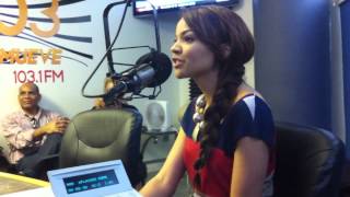 Leslie Grace en el KQ Morning Show