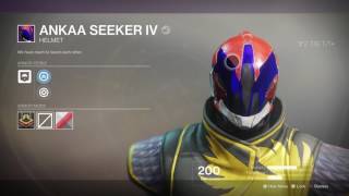 Destiny 2 - Ankaa Seeker lV Legendary Warlock Helmet Appearance, Statistics, Perks & Traits Details