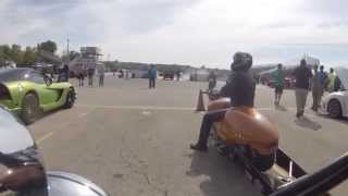 2000 Honda Shadow Spirit VT1100 1/4 mile drag race
