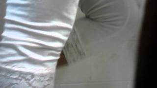 Knee Flex In White Leggings