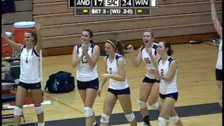 Wingate Volleyball - Highlights from the Bulldogs 3-0 senior day sweep over Anderson