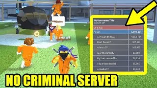 ZERO CRIMINAL SERVER *EXTREME CAMPERS* | Roblox Jailbreak