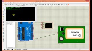 Arduino GPS module simulation in proteus